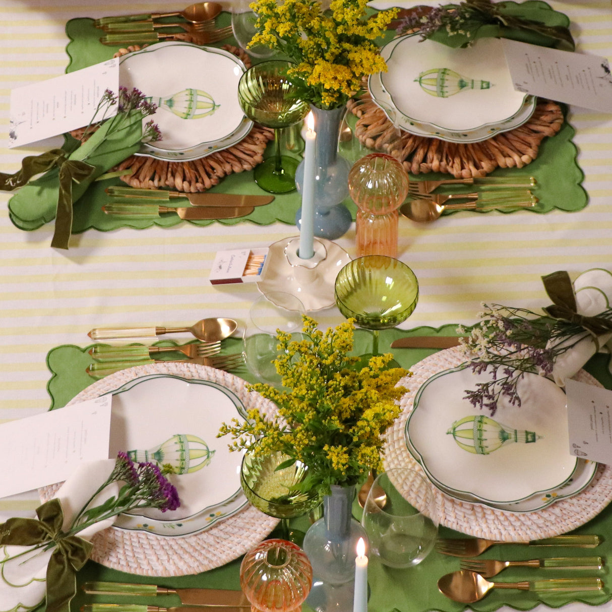 Frosted Blue Haze Vase - Pair-Decorative vase-Parc Decor