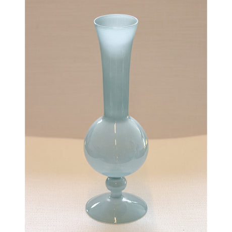 Frosted Blue Haze Vase - Pair-Decorative vase-Parc Decor