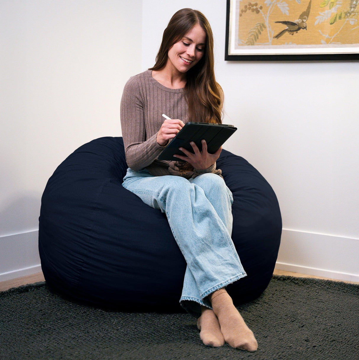 Fuf® 4Ft Foam Bean Bag