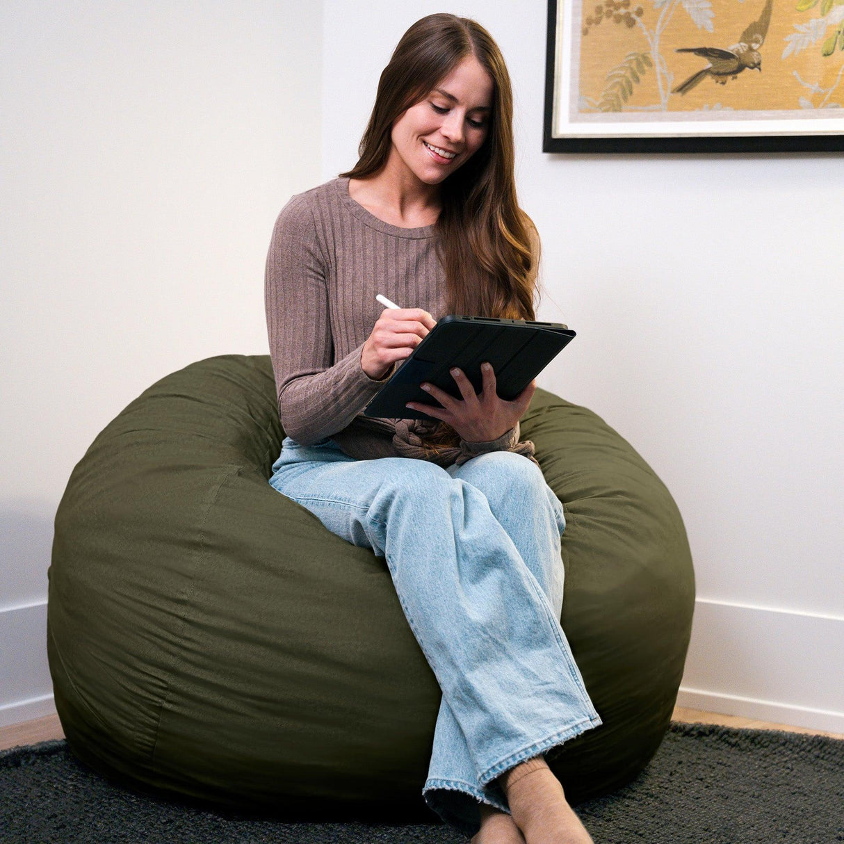 Fuf® 4Ft Foam Bean Bag