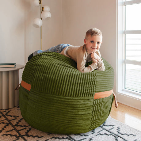 Fuf 4Ft Foam Bean Bag-foam filled-Parc Decor
