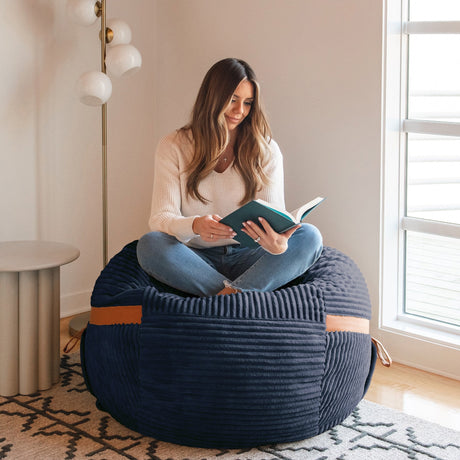 Fuf 4Ft Foam Bean Bag-foam filled-Parc Decor