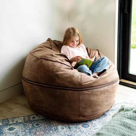 Fuf 4Ft Foam Bean Bag-foam filled-Parc Decor