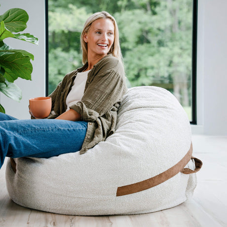 Fuf 4Ft Foam Bean Bag-foam filled-Parc Decor