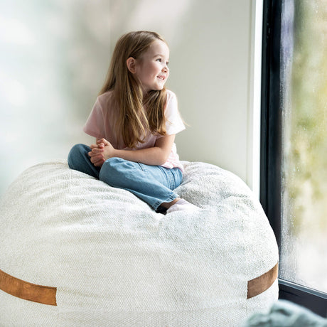 Fuf 4Ft Foam Bean Bag-foam filled-Parc Decor