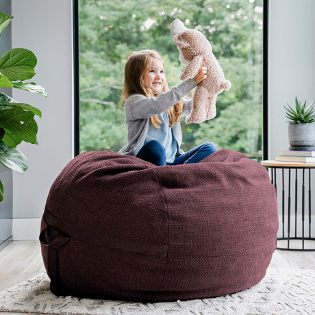 Fuf 4Ft Foam Bean Bag-foam filled-Parc Decor