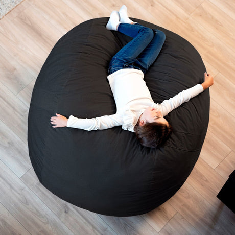 Fuf 4Ft Foam Bean Bag-foam filled-Parc Decor