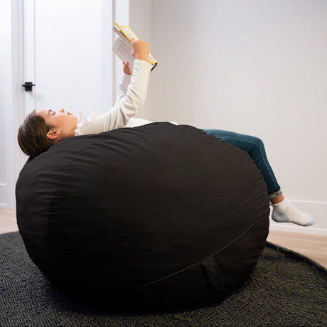 Fuf 4Ft Foam Bean Bag-foam filled-Parc Decor