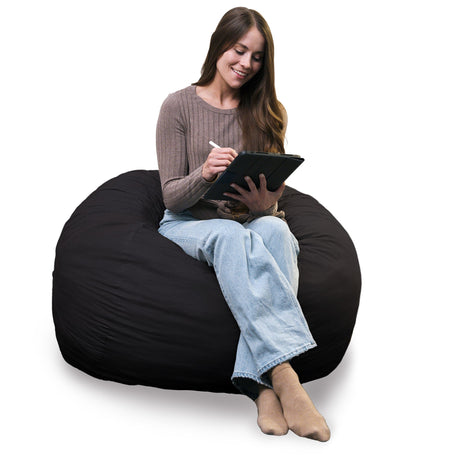 Fuf 4Ft Foam Bean Bag-foam filled-Parc Decor