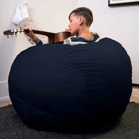 Fuf 4Ft Foam Bean Bag-foam filled-Parc Decor