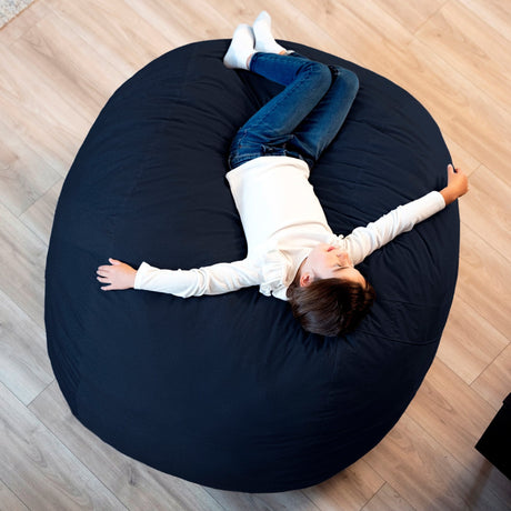 Fuf 4Ft Foam Bean Bag-foam filled-Parc Decor