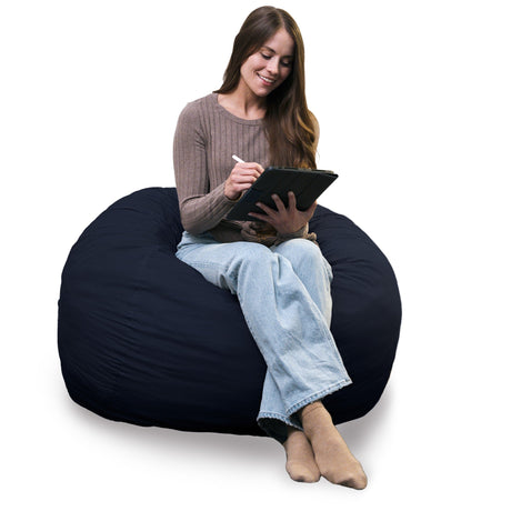 Fuf 4Ft Foam Bean Bag-foam filled-Parc Decor