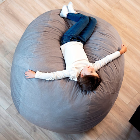 Fuf 4Ft Foam Bean Bag-foam filled-Parc Decor