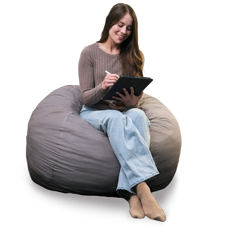 Fuf 4Ft Foam Bean Bag-foam filled-Parc Decor