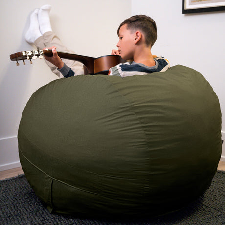 Fuf 4Ft Foam Bean Bag-foam filled-Parc Decor