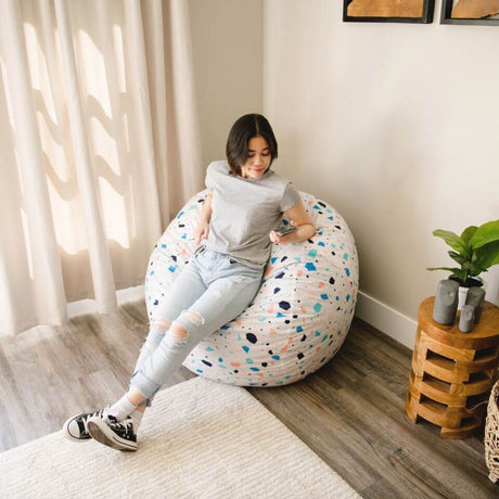 Fuf 4Ft Foam Bean Bag-foam filled-Parc Decor