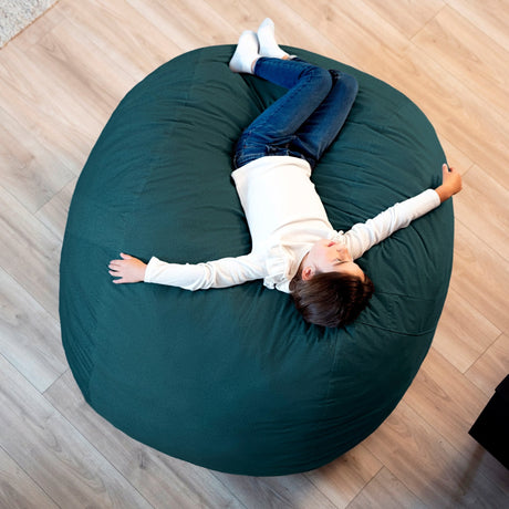 Fuf 4Ft Foam Bean Bag-foam filled-Parc Decor