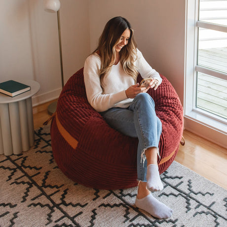 Fuf 4Ft Foam Bean Bag-foam filled-Parc Decor