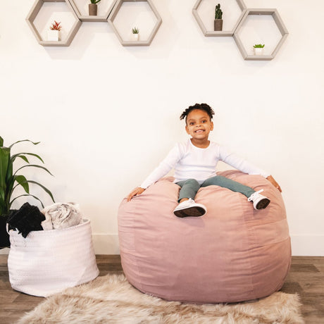 Fuf 4Ft Foam Bean Bag-foam filled-Parc Decor