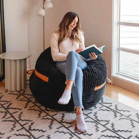 Fuf 4Ft Foam Bean Bag-foam filled-Parc Decor