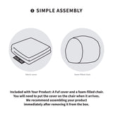 Fuf® 5Ft Foam Bean Bag