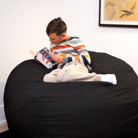Fuf 5Ft Foam Bean Bag-foam filled-Parc Decor