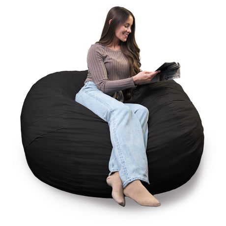 Fuf 5Ft Foam Bean Bag-foam filled-Parc Decor