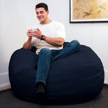 Fuf 5Ft Foam Bean Bag-foam filled-Parc Decor