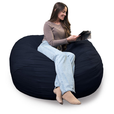 Fuf 5Ft Foam Bean Bag-foam filled-Parc Decor