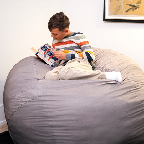 Fuf 5Ft Foam Bean Bag-foam filled-Parc Decor