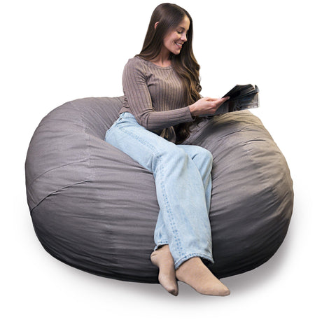 Fuf 5Ft Foam Bean Bag-foam filled-Parc Decor