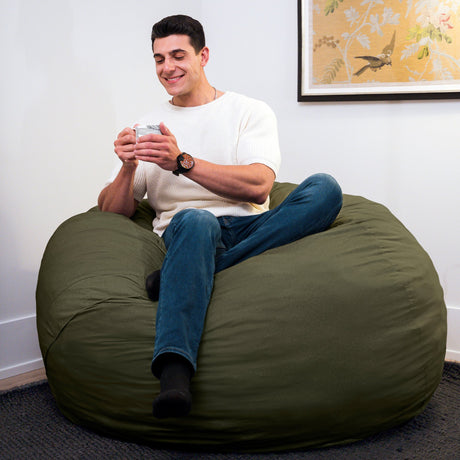 Fuf 5Ft Foam Bean Bag-foam filled-Parc Decor