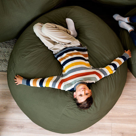 Fuf 5Ft Foam Bean Bag-foam filled-Parc Decor