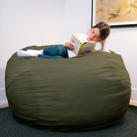 Fuf 5Ft Foam Bean Bag-foam filled-Parc Decor