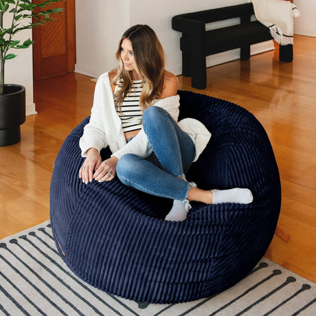 Fuf 5Ft Foam Bean Bag-foam filled-Parc Decor