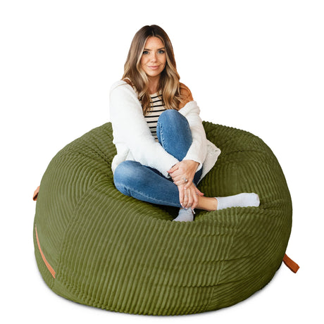 Fuf 5Ft Foam Bean Bag-foam filled-Parc Decor