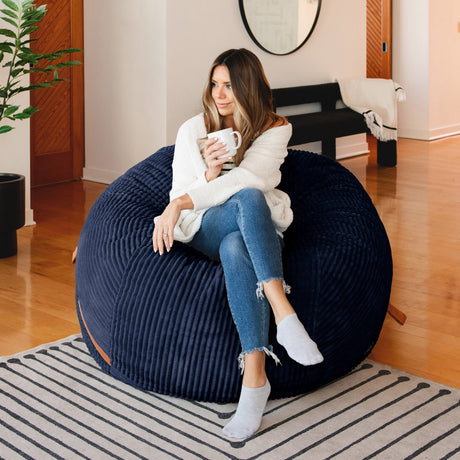 Fuf 5Ft Foam Bean Bag-foam filled-Parc Decor