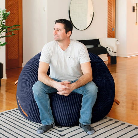 Fuf 5Ft Foam Bean Bag-foam filled-Parc Decor