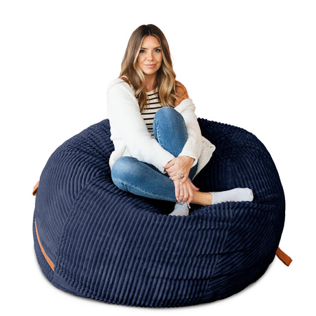 Fuf 5Ft Foam Bean Bag-foam filled-Parc Decor