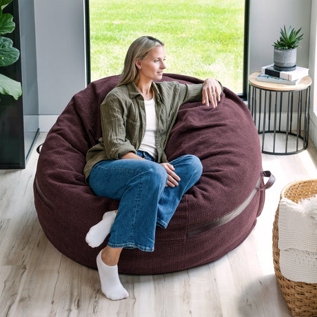 Fuf 5Ft Foam Bean Bag-foam filled-Parc Decor