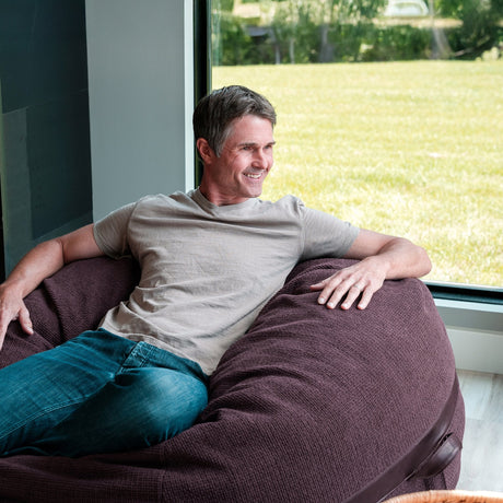 Fuf 5Ft Foam Bean Bag-foam filled-Parc Decor