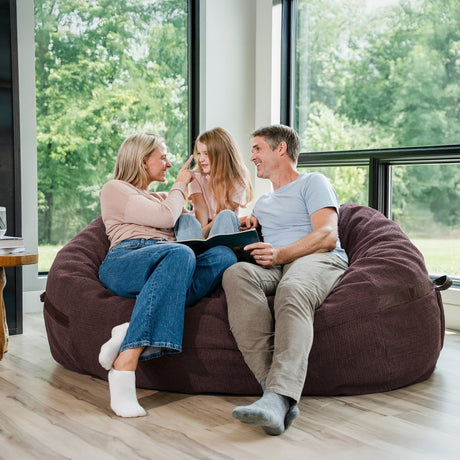 Fuf 6.5Ft Foam Bean Bag-foam filled-Parc Decor