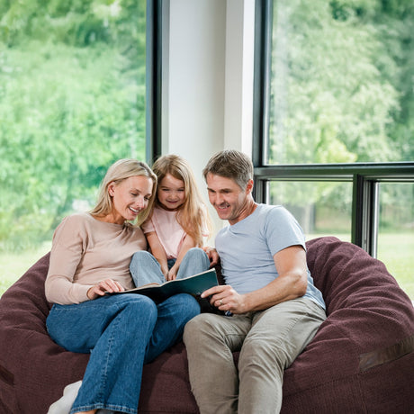 Fuf 6.5Ft Foam Bean Bag-foam filled-Parc Decor