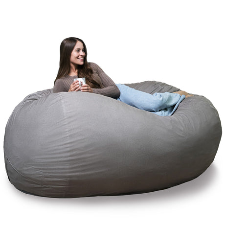 Fuf 6.5Ft Foam Bean Bag-foam filled-Parc Decor