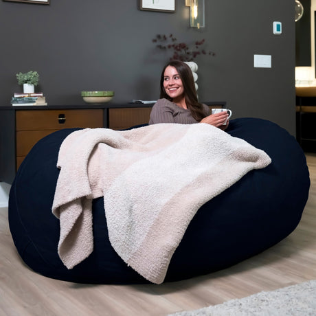 Fuf 6.5Ft Foam Bean Bag-foam filled-Parc Decor