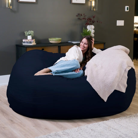 Fuf® 6.5Ft Foam Bean Bag-foam filled-Parc Decor