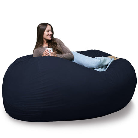 Fuf 6.5Ft Foam Bean Bag-foam filled-Parc Decor