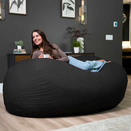 Fuf 6.5Ft Foam Bean Bag-foam filled-Parc Decor