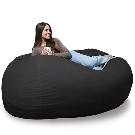 Fuf 6.5Ft Foam Bean Bag-foam filled-Parc Decor