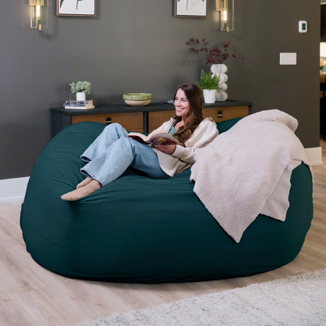 Fuf 6.5Ft Foam Bean Bag-foam filled-Parc Decor